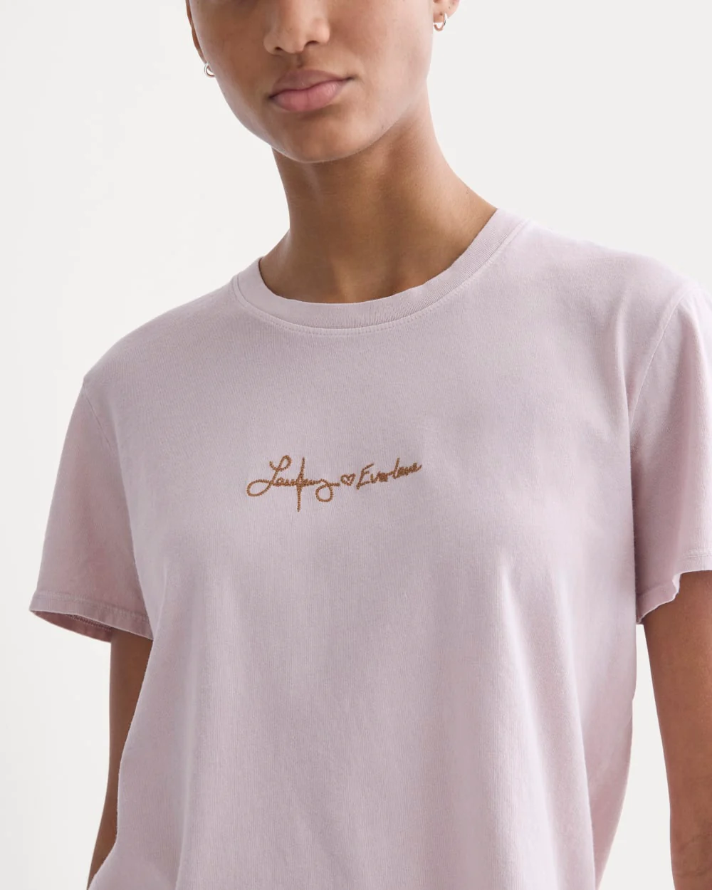 Everlane x The Laufey Foundation Box-Cut Tee | Burnished Lilac - Image 4