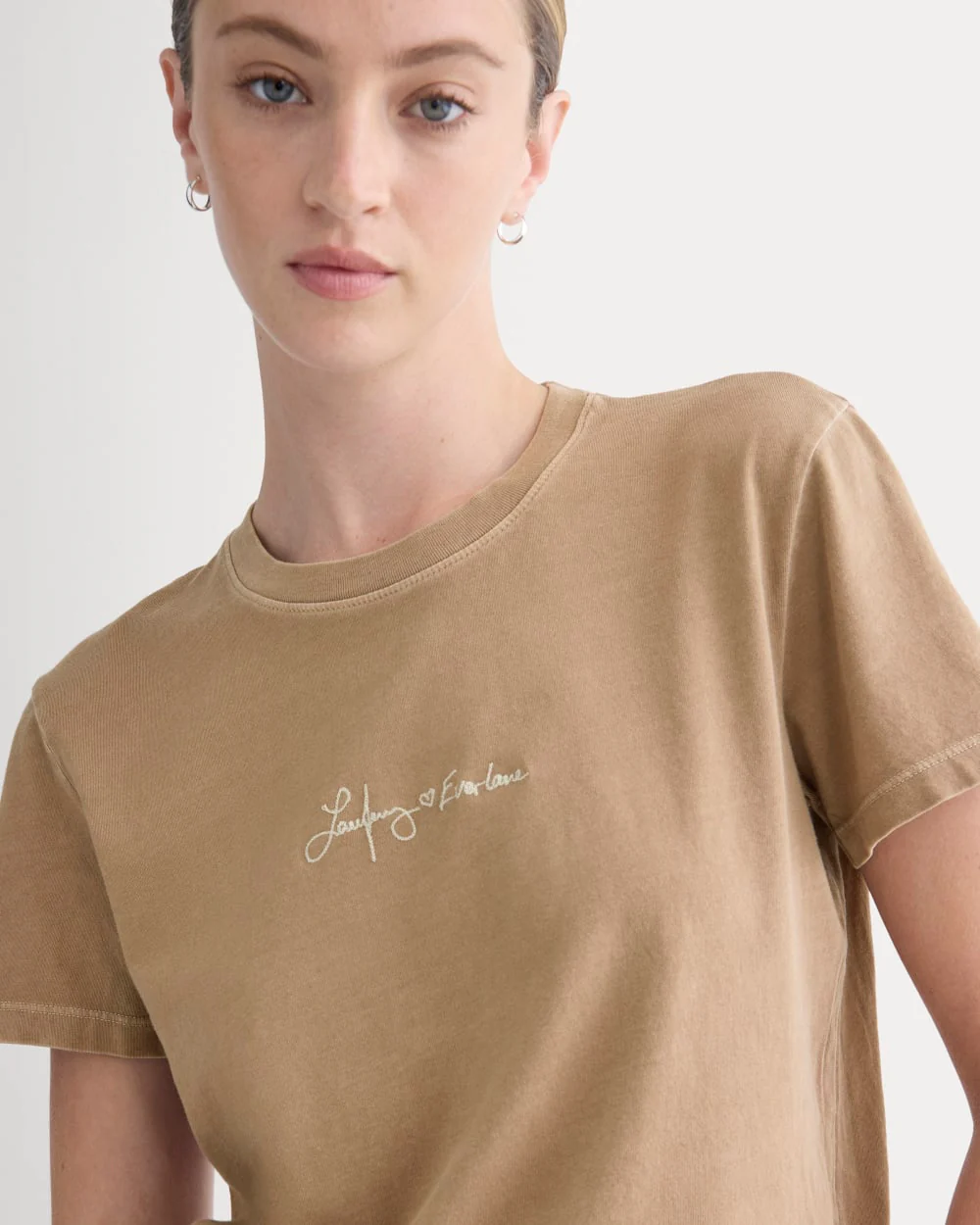 Everlane x The Laufey Foundation Box-Cut Tee | Weathered Clay - Image 4