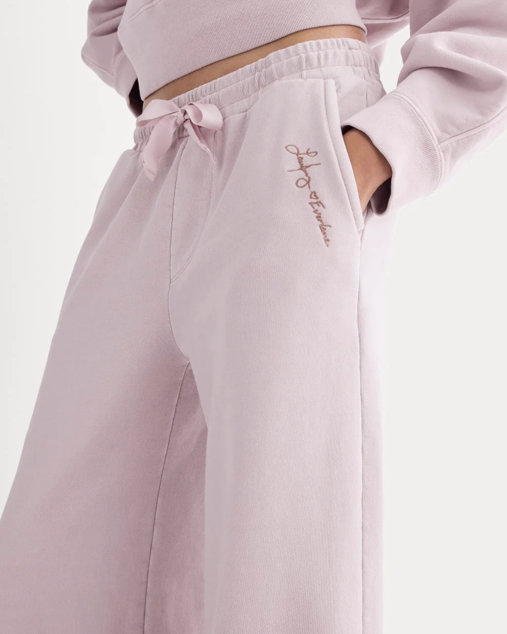 Everlane x The Laufey Foundation Wide-Leg Sweatpant | Burnished Lilac - Image 5