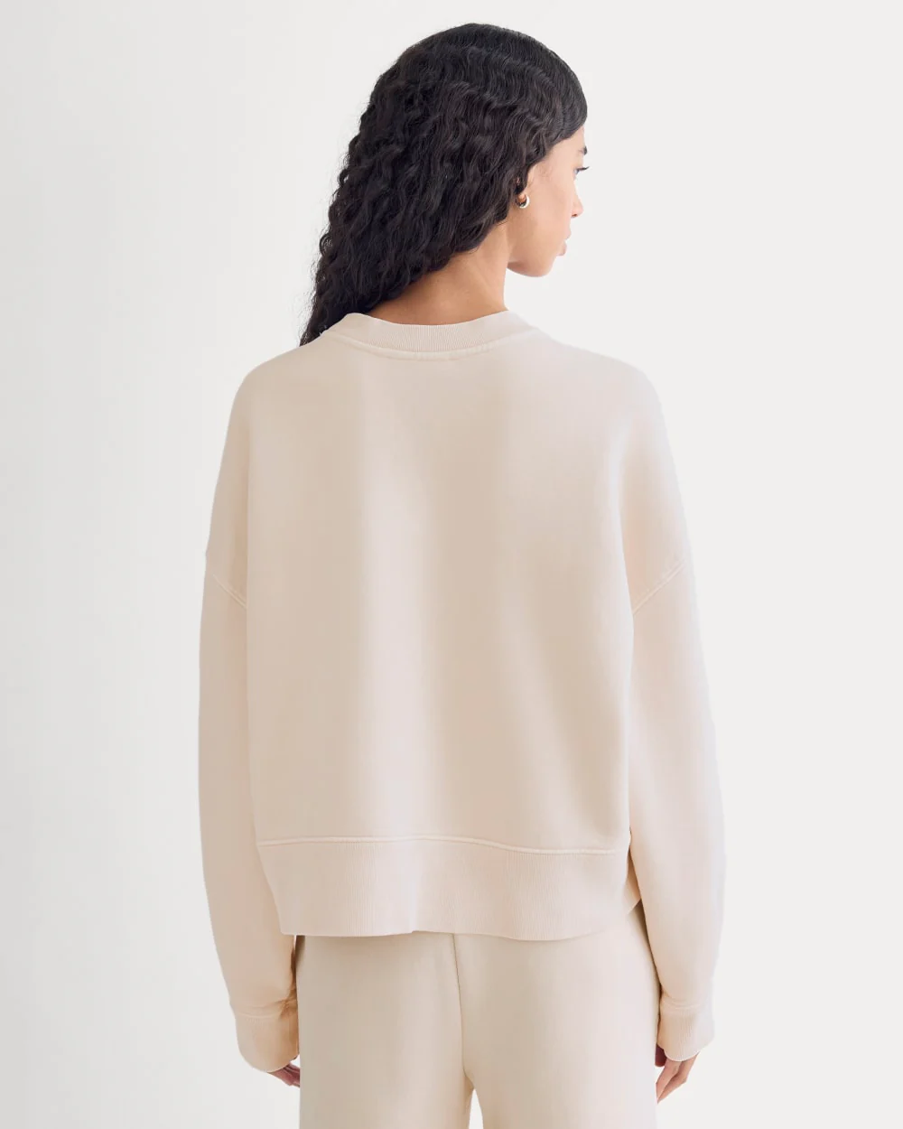 Everlane x The Laufey Foundation Cropped Sweatshirt | Pale Peony - Image 5
