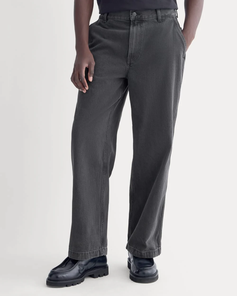 Baggy Rigid Jean | Washed Black | 32" - Image 3