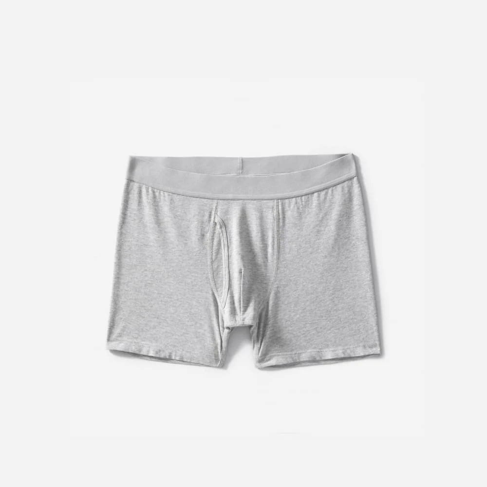 The Supima® Boxer Brief | Uniform | Heathered Grey - Image 2