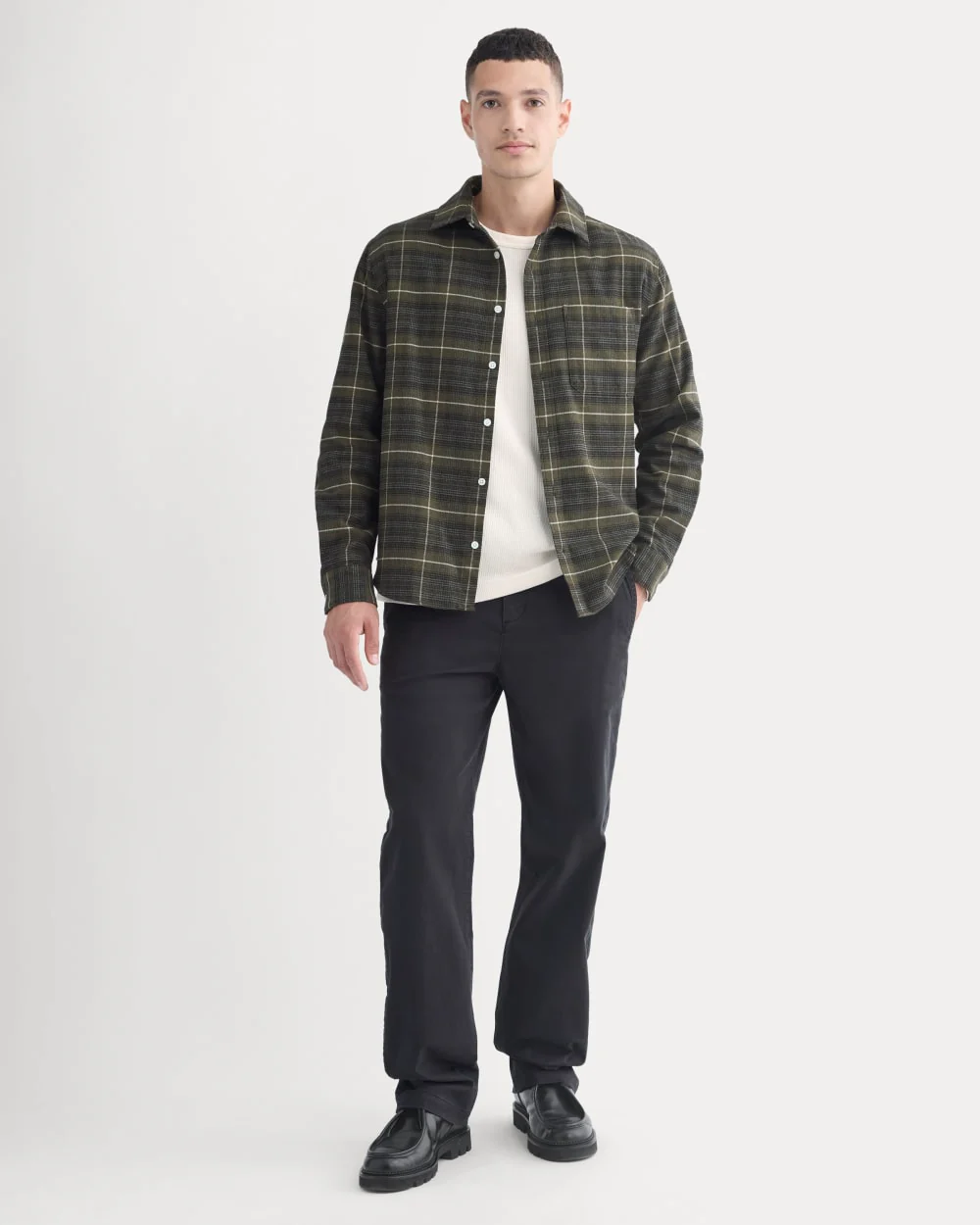 Brushed Flannel Shirt | Heather Beech - Image 3
