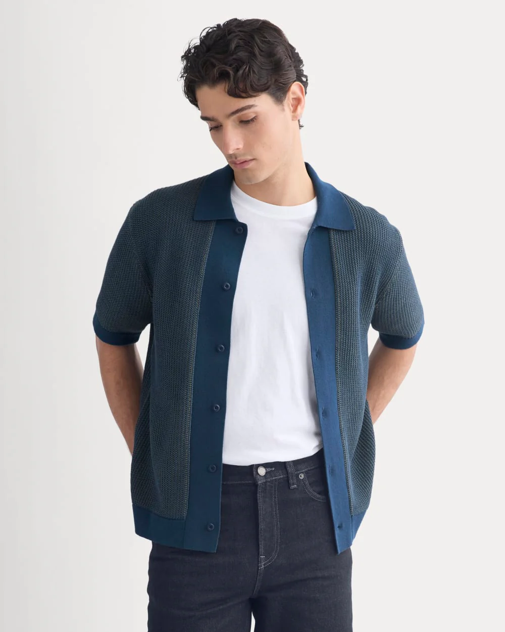 Button-Down Resort Polo | Midnight Navy/Kalamata - Image 4