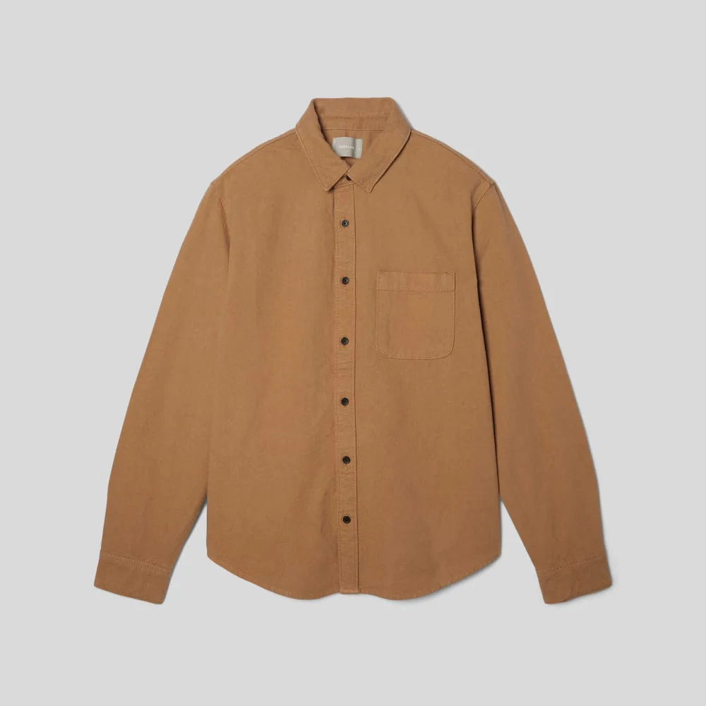 The Canvas Organic Cotton Overshirt | Cappuccino - Image 2
