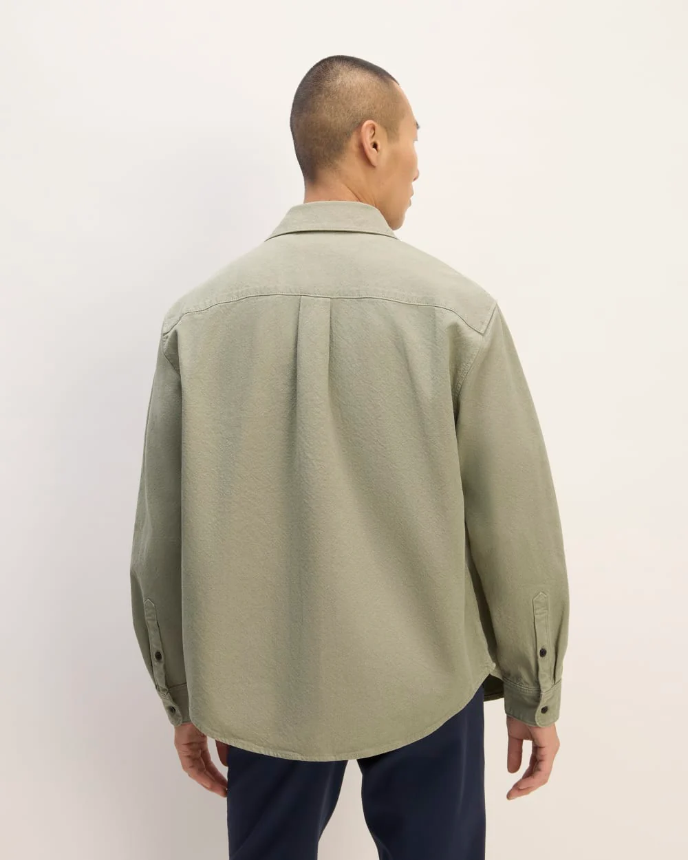 The Canvas Organic Cotton Overshirt | Sage Green - Image 6