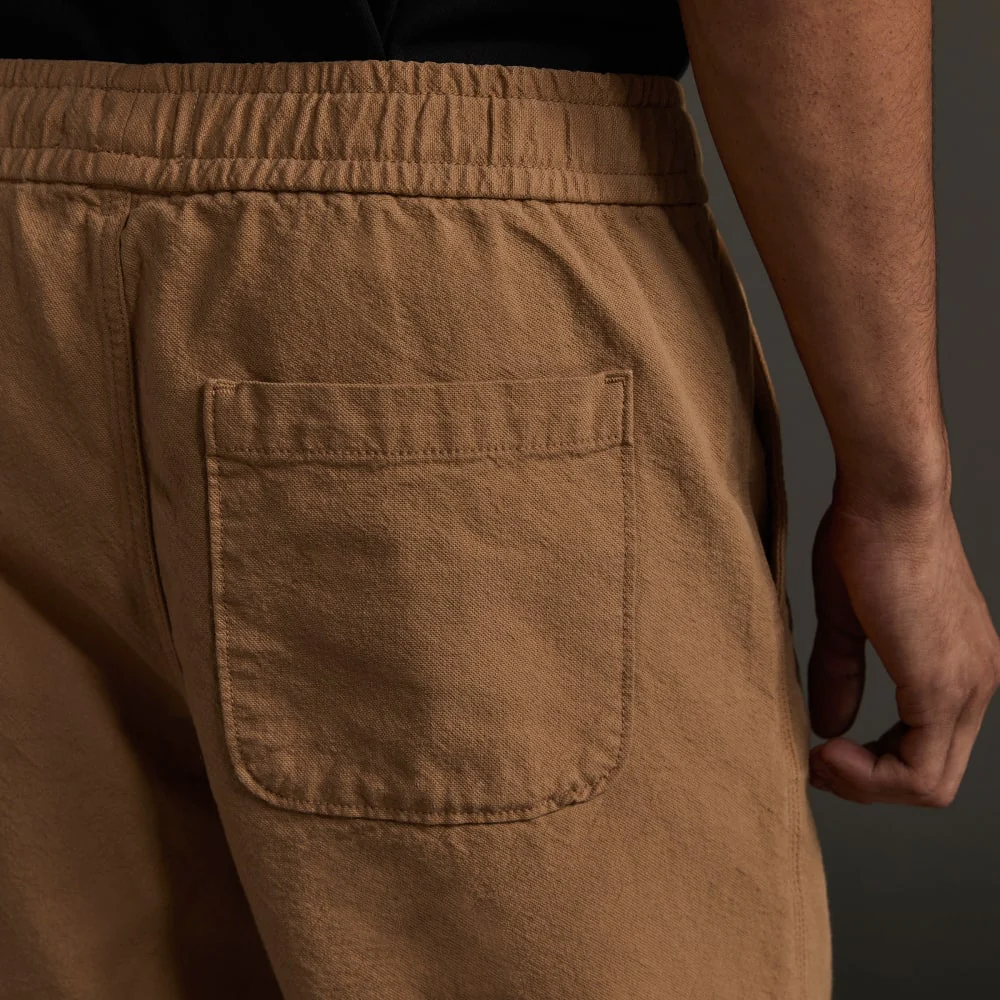 The Canvas Organic Cotton Drawstring Pant | Cappuccino - Image 5