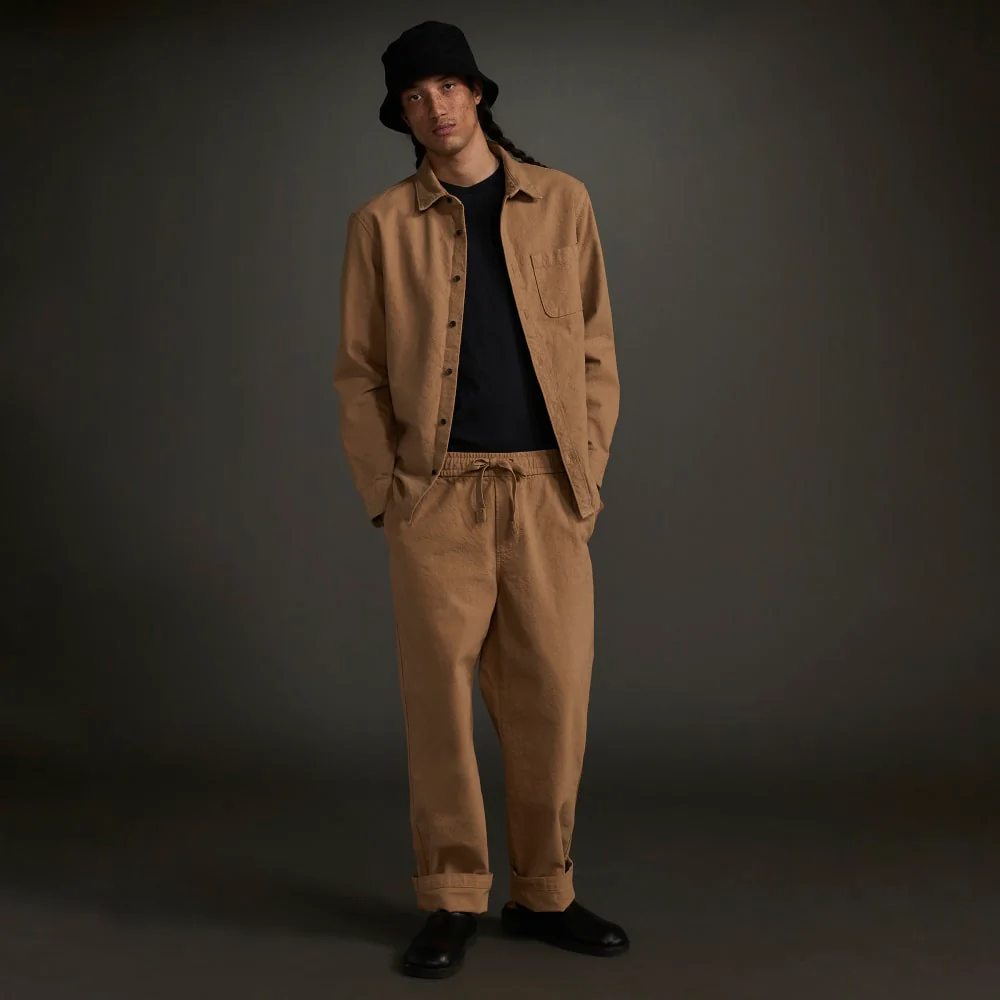 The Canvas Organic Cotton Drawstring Pant | Cappuccino - Image 6