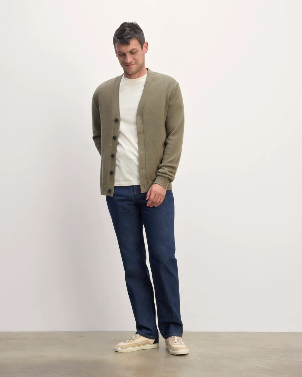 The Classic Cardigan in Everyday Cotton | Kalamata - Image 2