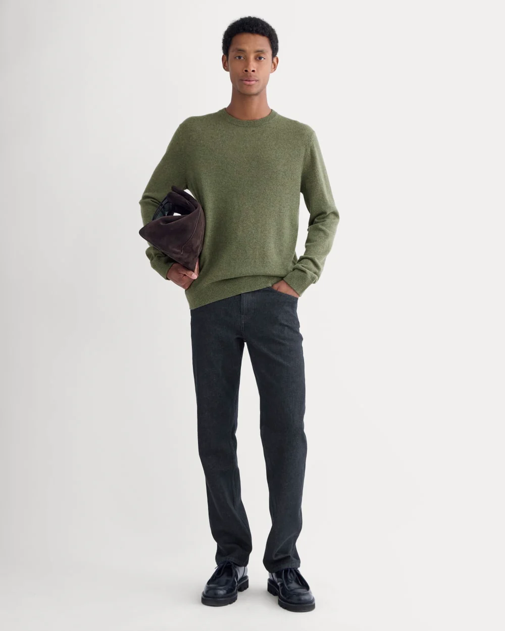 The Cashmere Crew | Heathered Deep Lichen - Image 3