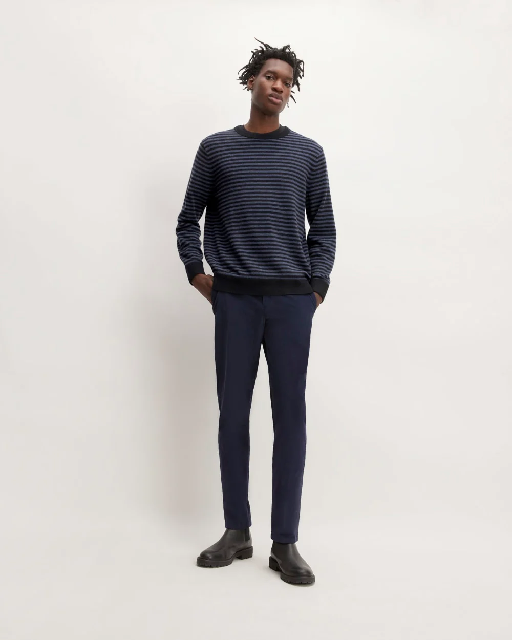 The Grade-A Cashmere Crew | Indigo / Dark Navy - Image 3