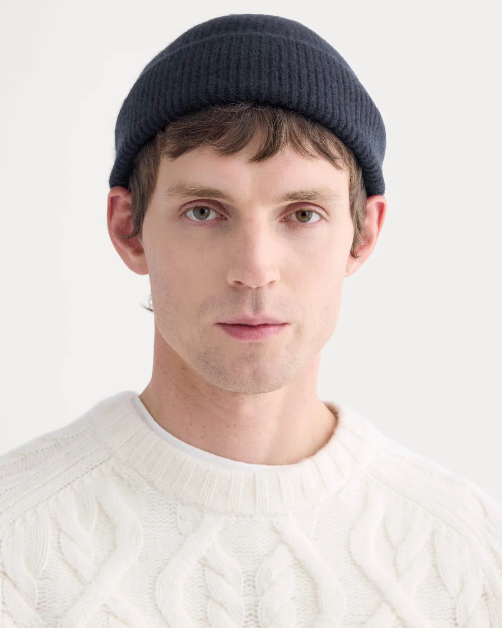 Cashmere Docker Beanie | Navy - Image 2