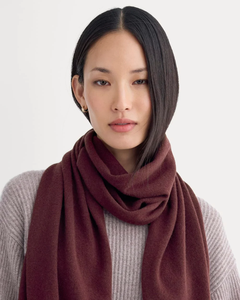 The Cashmere Scarf | Wine - Image 4