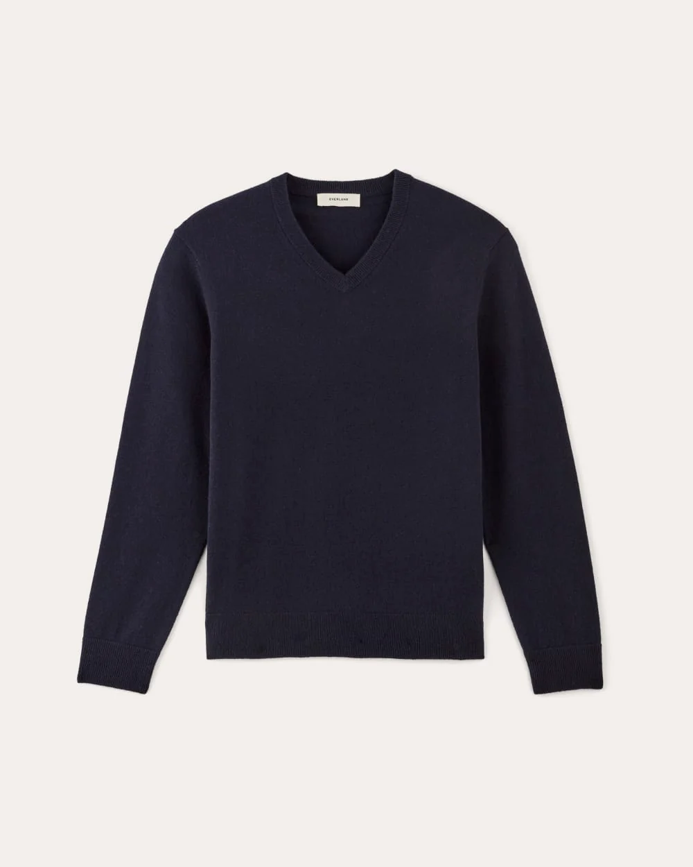 The Cashmere V-Neck Sweater | Navy - Image 2