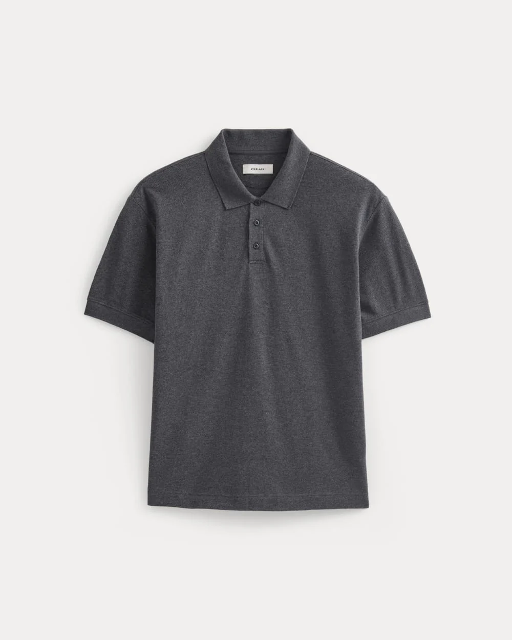 Classic Piqué Polo | Heathered Graphite - Image 2
