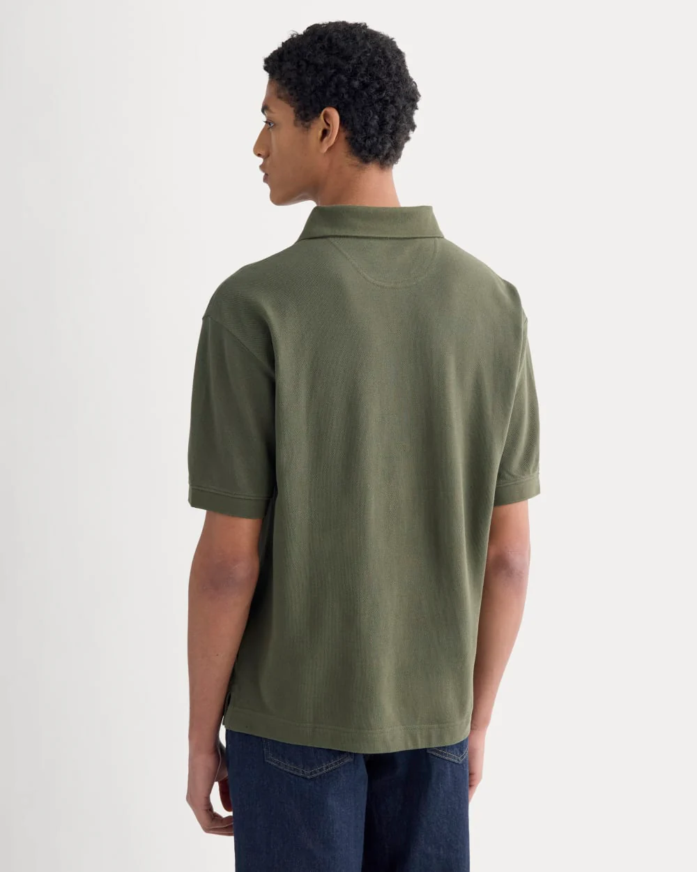 Classic Piqué Polo | Olive Night - Image 5