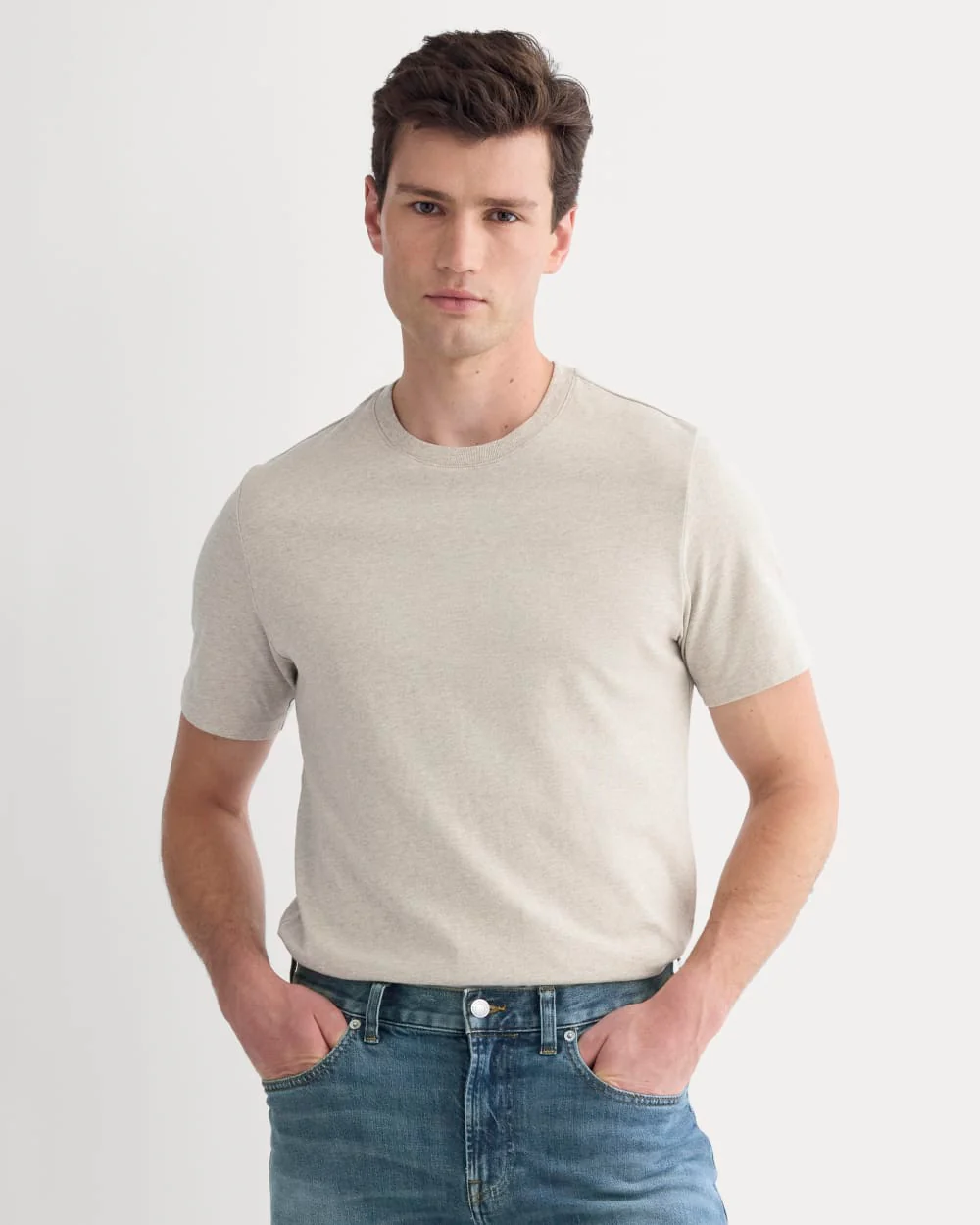 Midweight Tee | Heathered Oatmeal