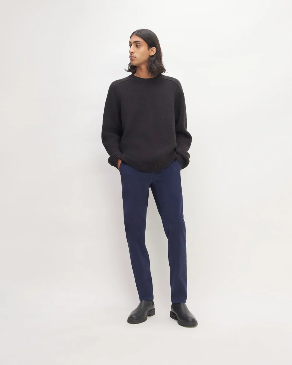 The Cloud Crewneck Sweater | Black - Image 3