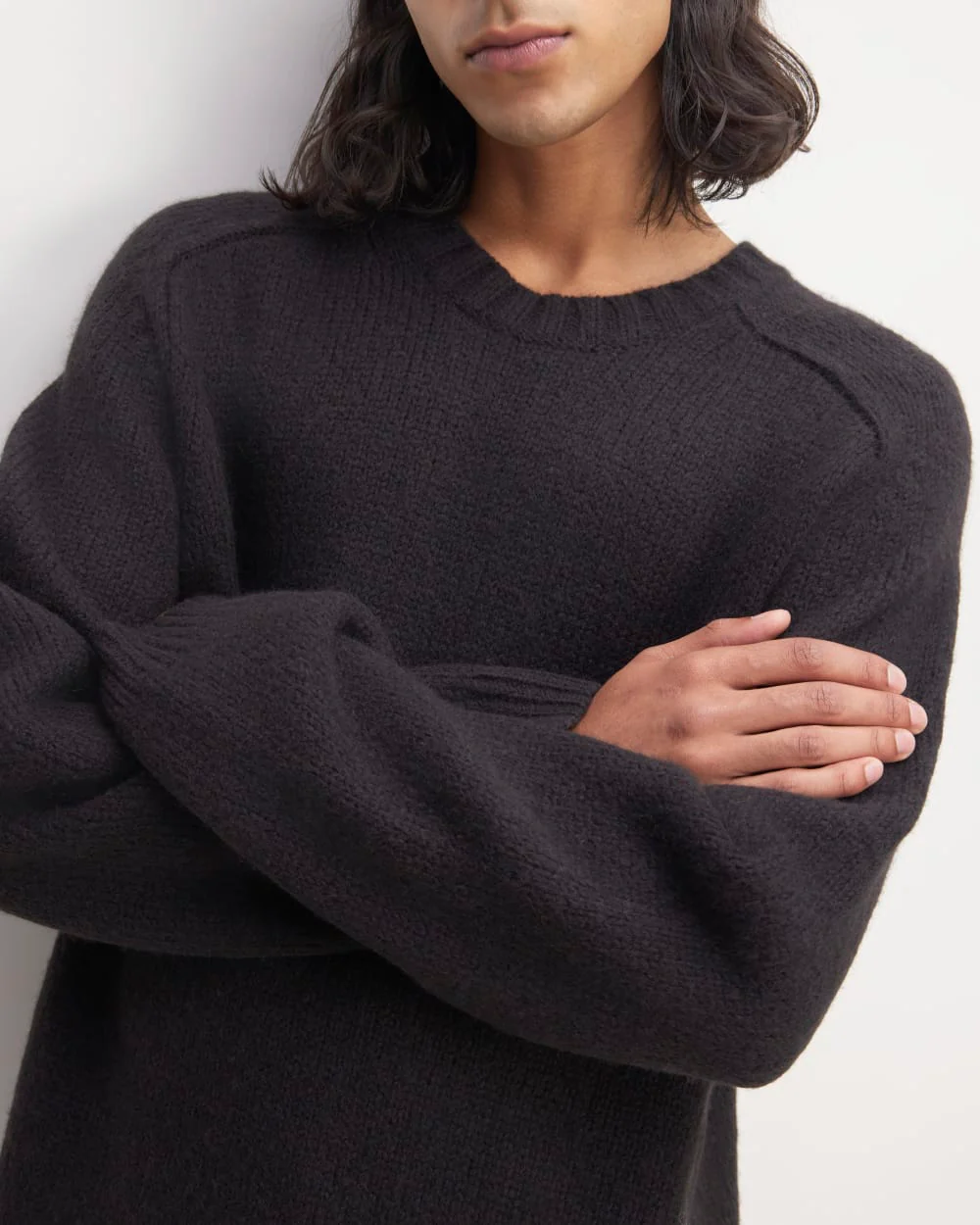 The Cloud Crewneck Sweater | Black - Image 4