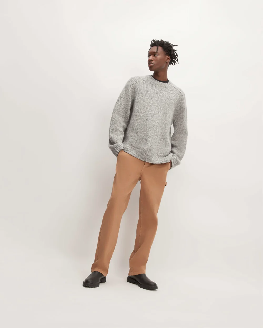 The Cloud Crewneck Sweater |  Heathered Grey - Image 3