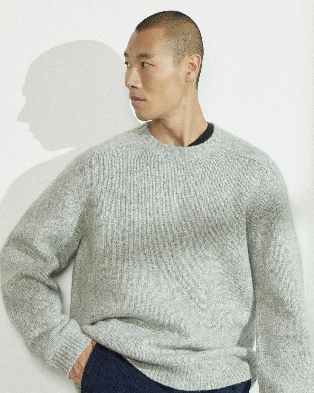 The Cloud Crewneck Sweater |  Heathered Grey - Image 7