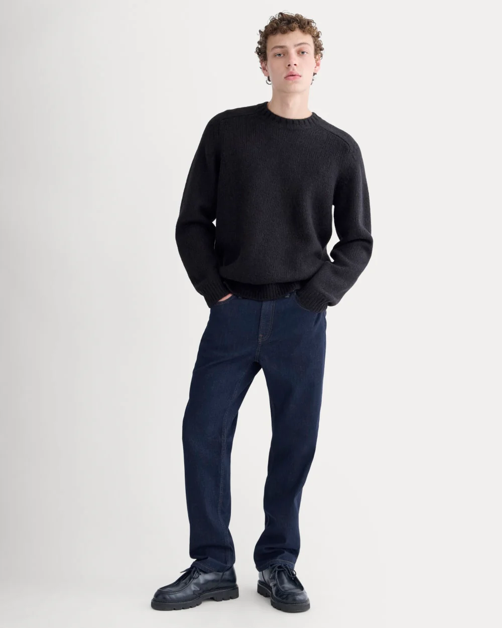 The Cloud Crewneck Sweater |  Black - Image 3