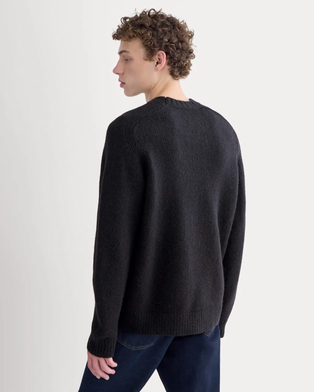 The Cloud Crewneck Sweater |  Black - Image 5