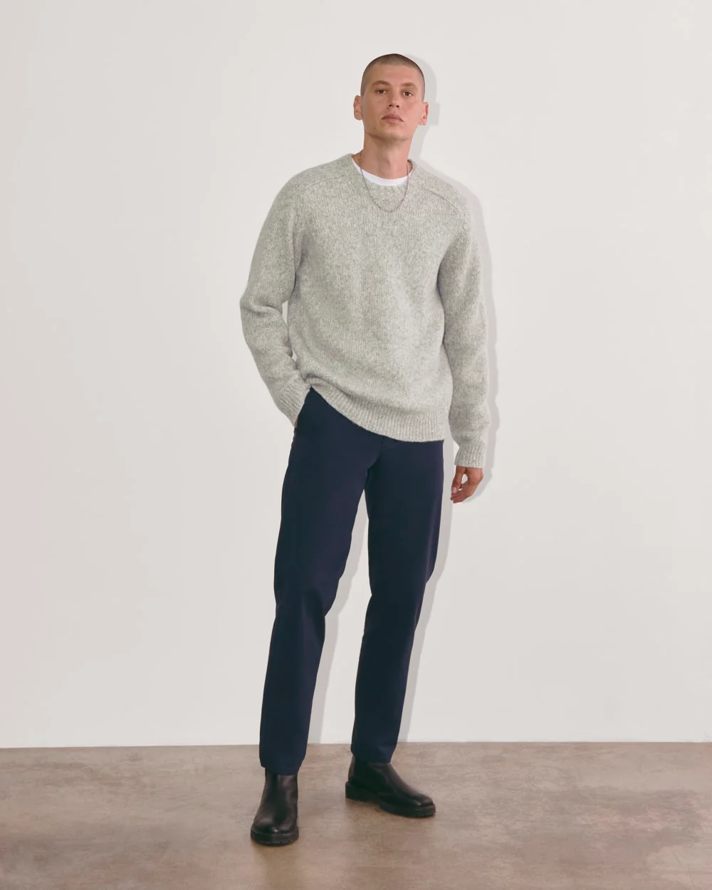 The Cloud Crewneck Sweater | Heather Grey - Image 3