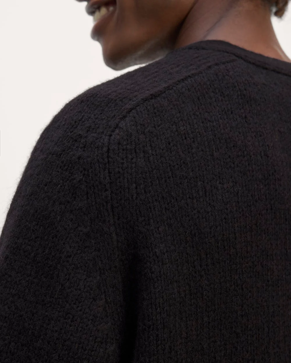 The Cloud Relaxed Cardigan |  Black - Image 5