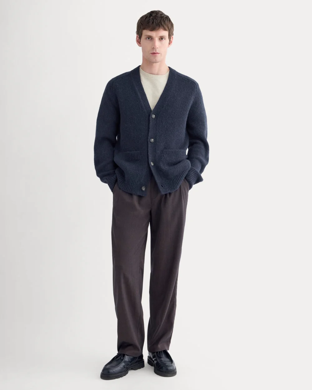 The Cloud Relaxed Cardigan | Navy - Image 3