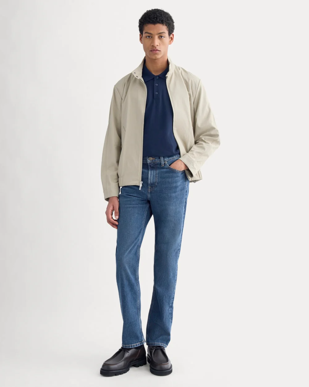 Comfort-Stretch Slim-Fit Jean | Dark Indigo - Image 3