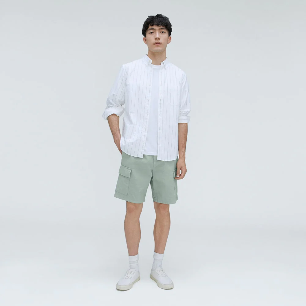 The Cotton Linen Short | White Sage - Image 6