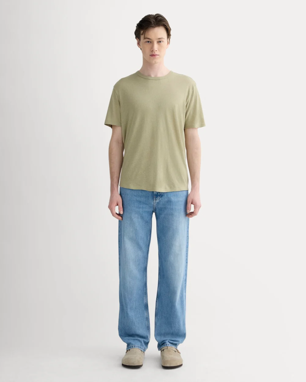 The Cotton Linen Tee | Eucalyptus - Image 3