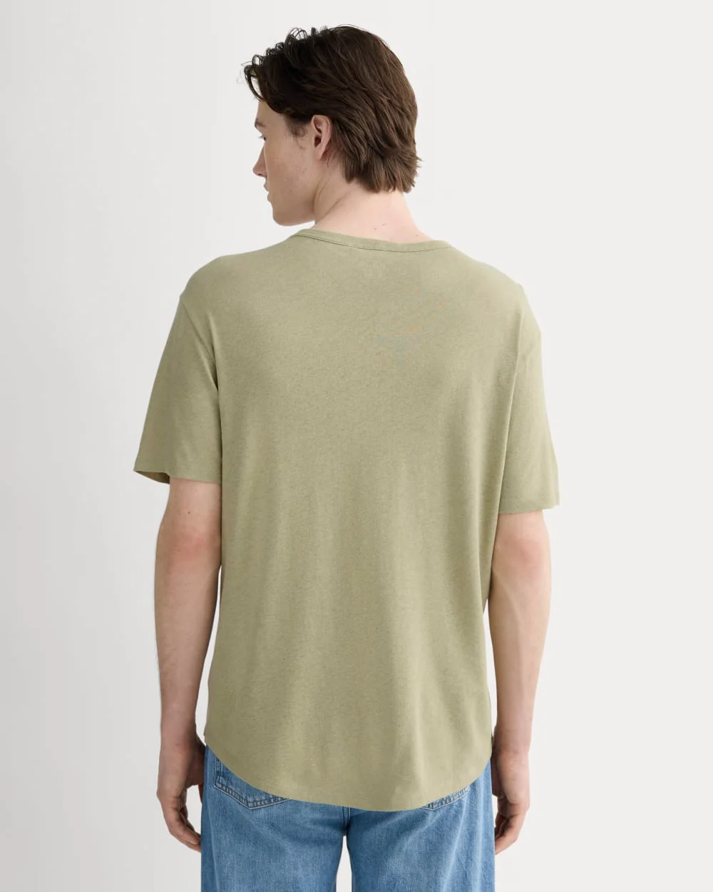 The Cotton Linen Tee | Eucalyptus - Image 4