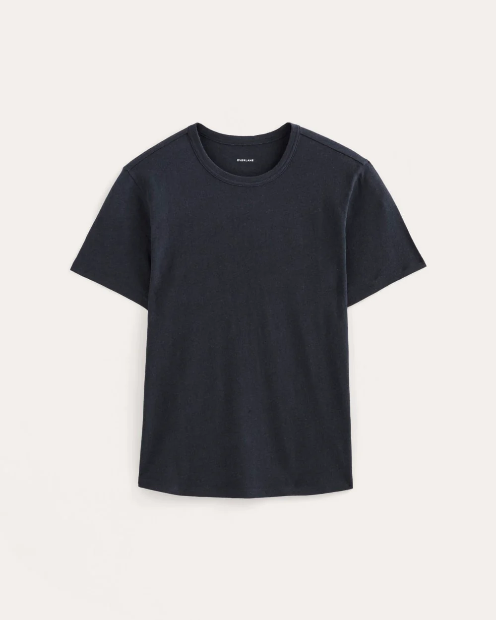 The Cotton Linen Tee | Navy - Image 2