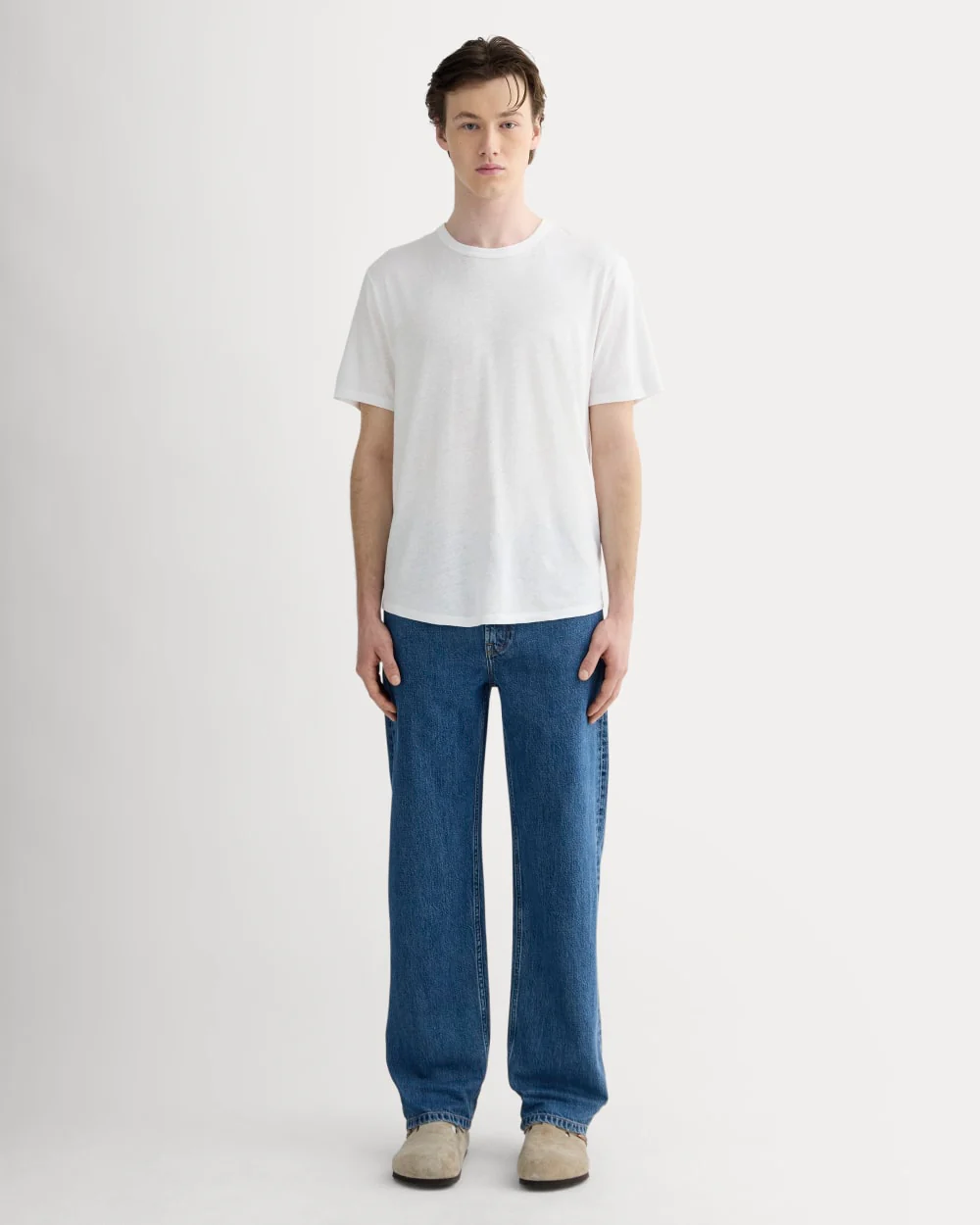 The Cotton Linen Tee | White - Image 3