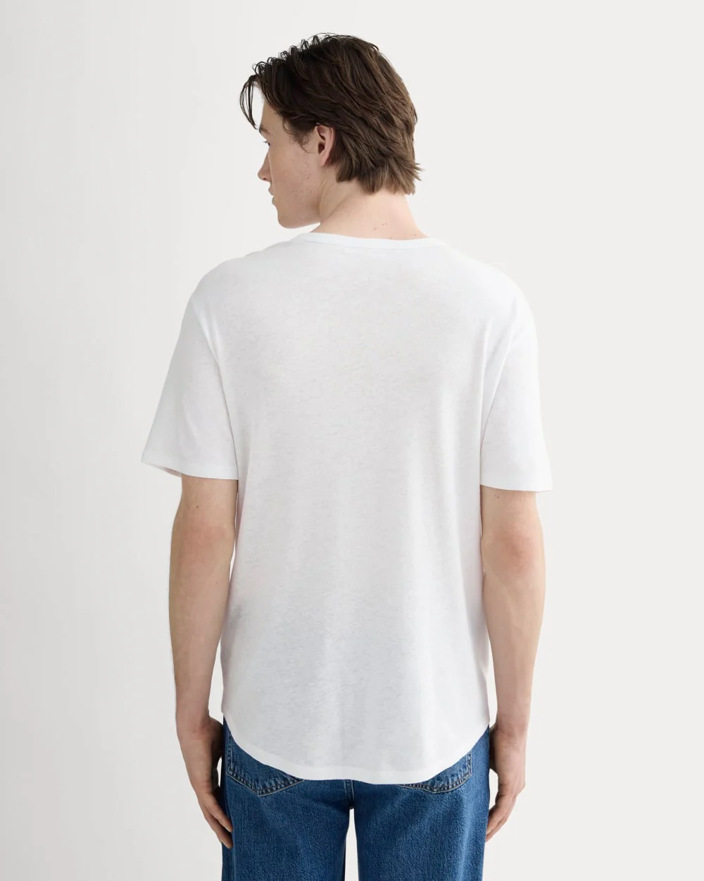 The Cotton Linen Tee | White - Image 4