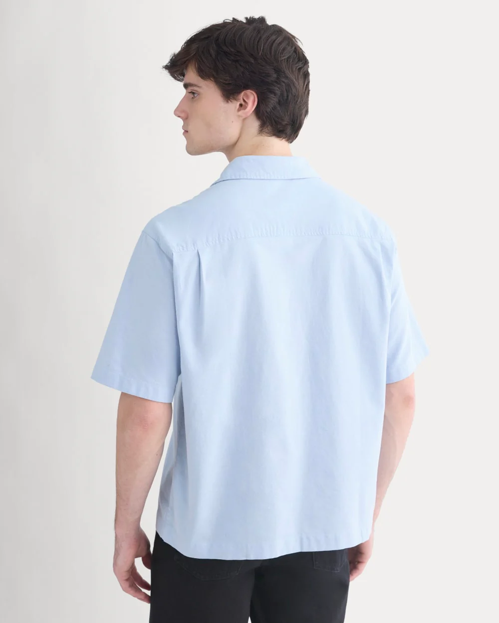 Cropped Resort Shirt | Light Blue - Image 5