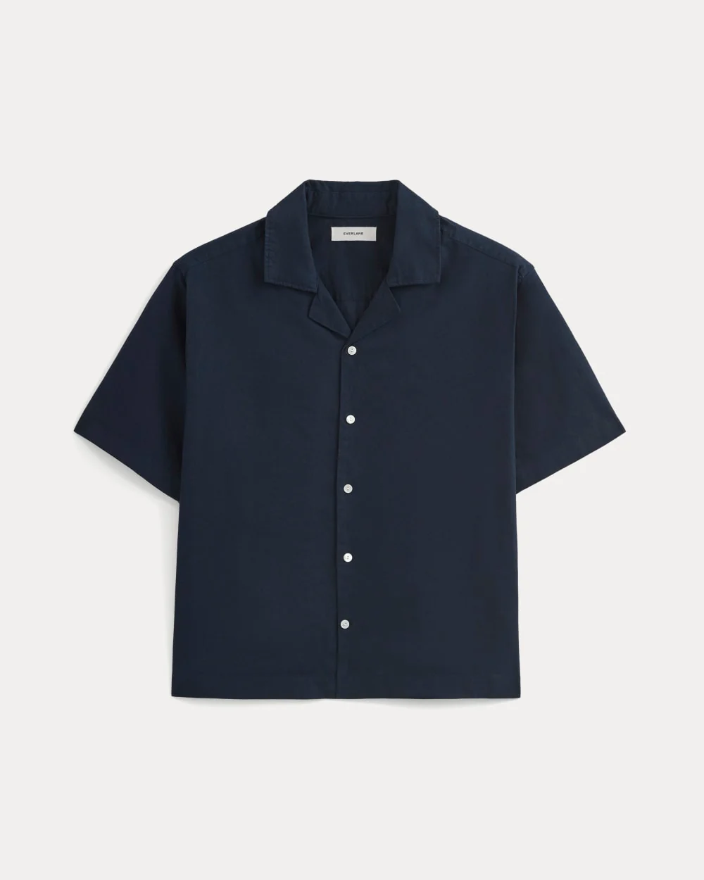 Cropped Resort Shirt | Navy - Image 2