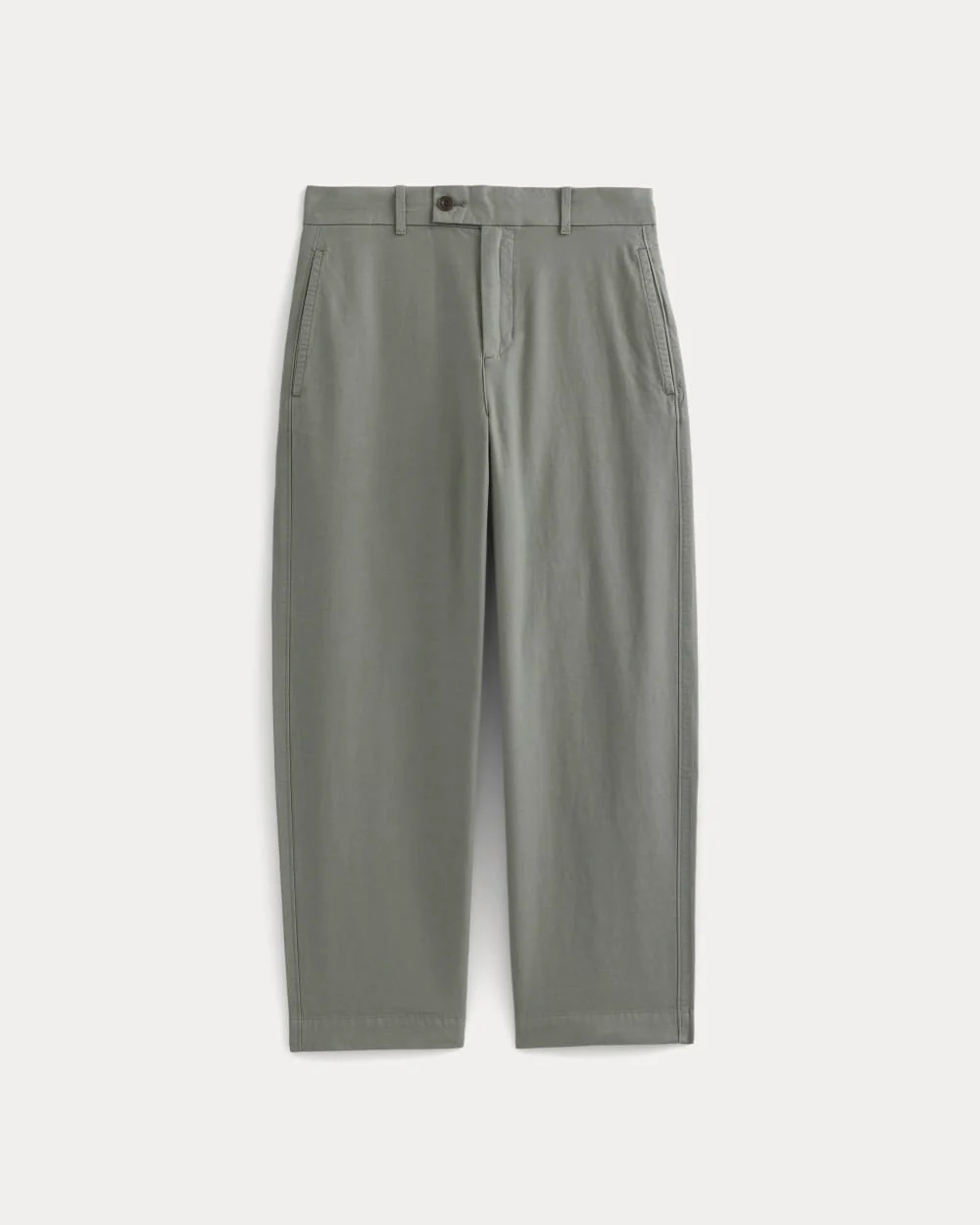 Cropped Slub Trouser | Agave Green - Image 2