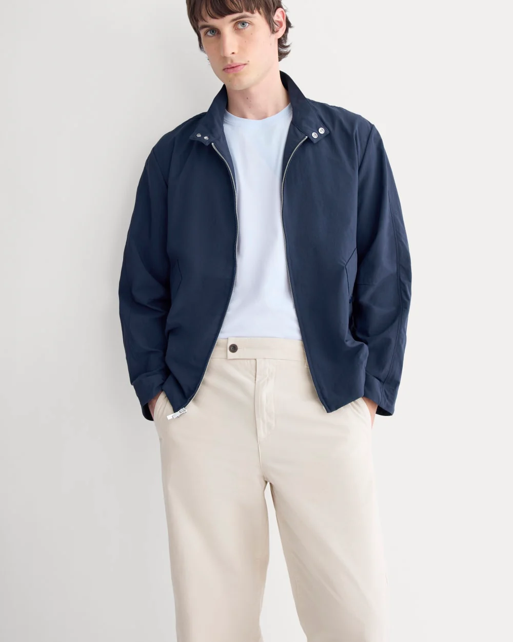 Cropped Slub Trouser | Peyote - Image 3