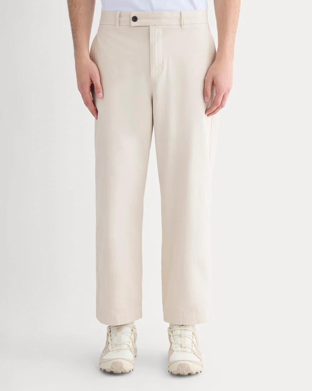 Cropped Slub Trouser | Peyote - Image 5