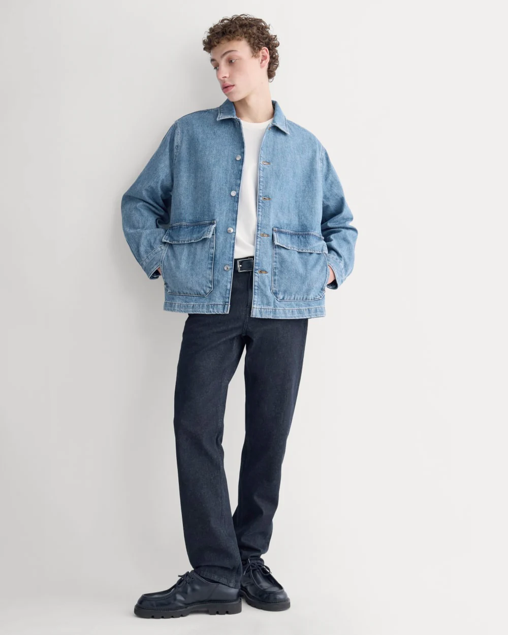 Denim Shacket | Vintage Mid Indigo - Image 5
