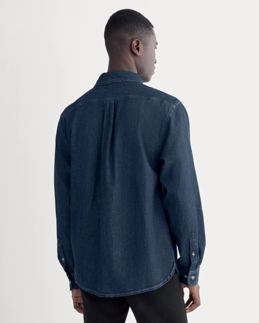 Denim Utility Shirt | Dark Indigo - Image 5