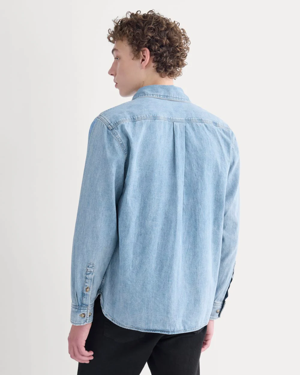 Denim Utility Shirt | Light Indigo - Image 4