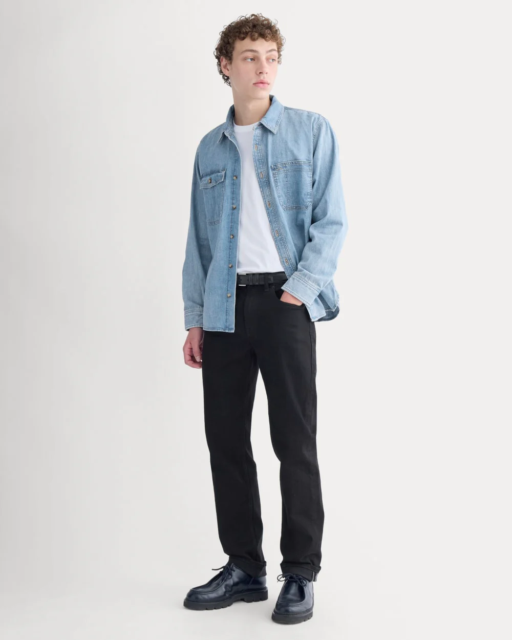 Denim Utility Shirt | Light Indigo - Image 5