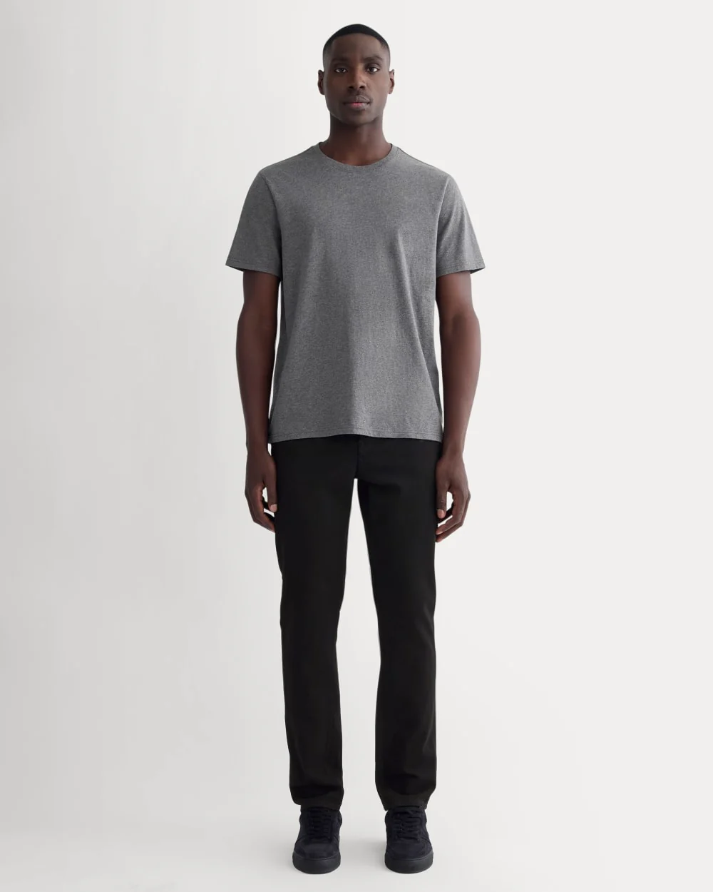 The Essential Organic Crew | Heathered Charcoal - Image 3