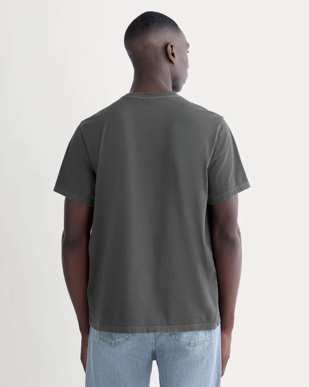 The Essential Organic Garment-Dyed Crew | Black - Image 4
