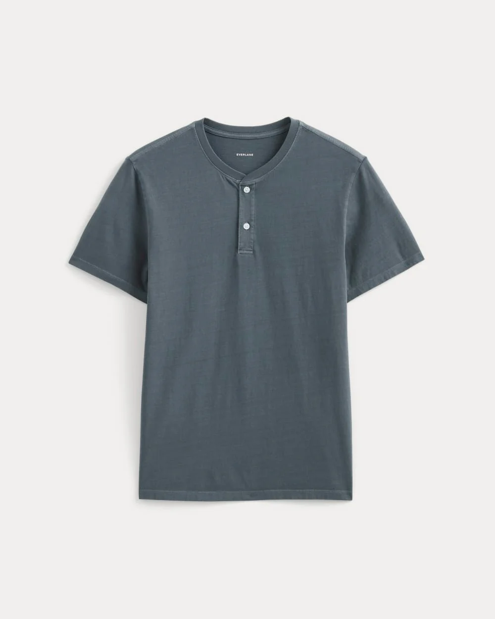 The Essential Organic Garment-Dyed Henley | Navy - Image 2