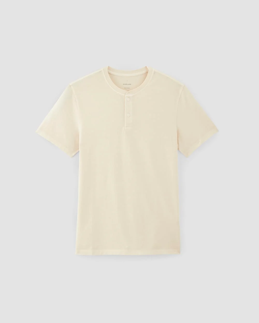 The Essential Organic Garment-Dyed Henley | Parchment - Image 2